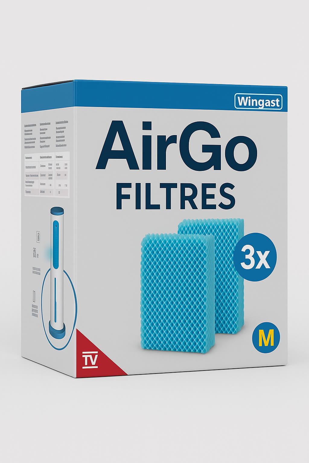 Lot de 3 filtres de remplacement AirGo